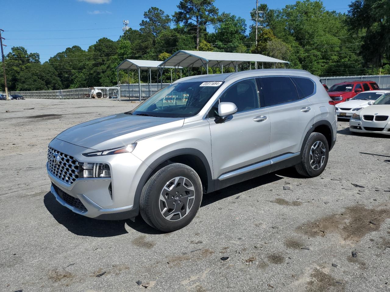 2022 HYUNDAI SANTA FE BLUE VIN:KM8S2DA13NU049271