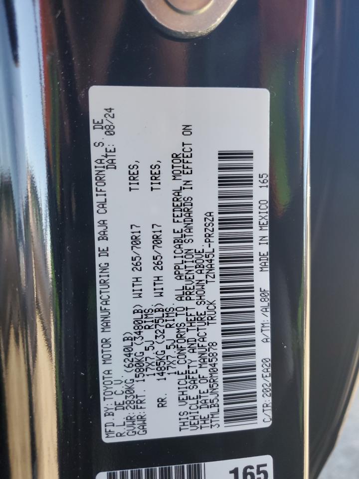 2024 TOYOTA TACOMA DOUBLE CAB VIN:3TMLB5JN5RM045878