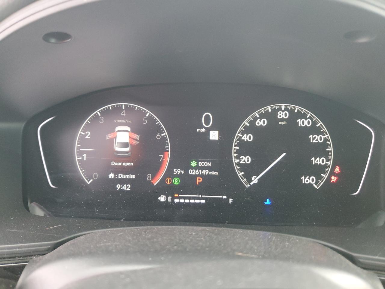 2022 HONDA CIVIC SPORT VIN:2HGFE2F54NH606593