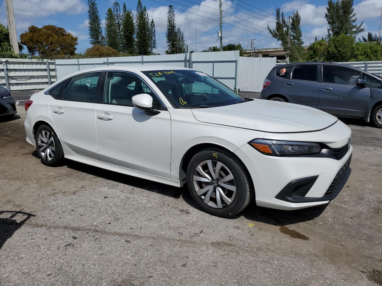 2022 HONDA CIVIC LX VIN:2HGFE2F23NH510380