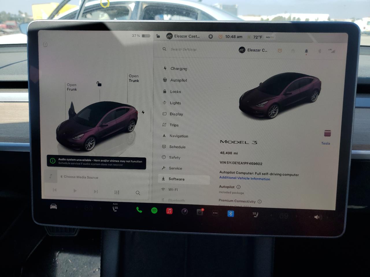2023 TESLA MODEL 3  VIN:5YJ3E1EA1PF469602