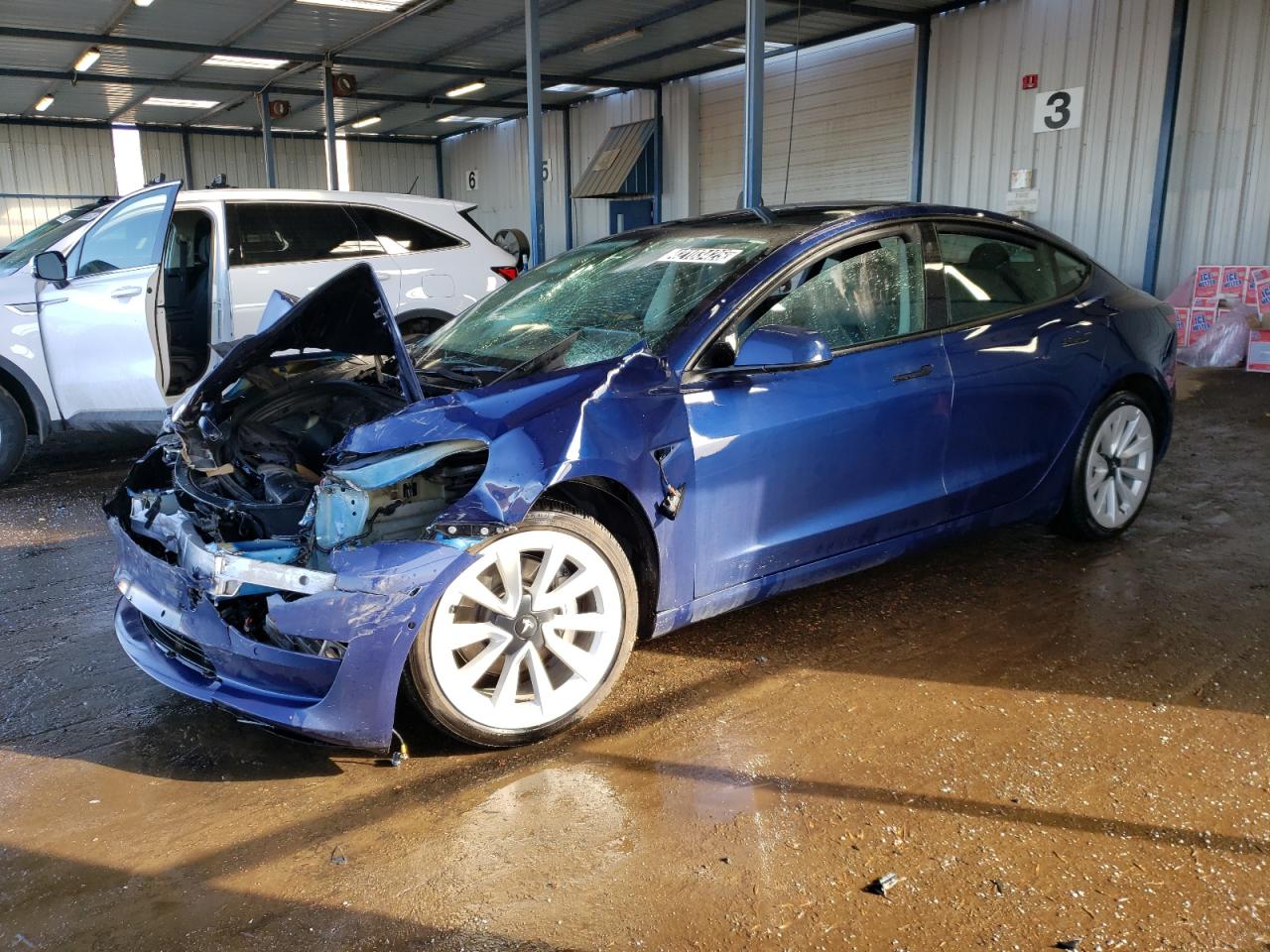 2022 TESLA MODEL 3  VIN:5YJ3E1EAXNF372301