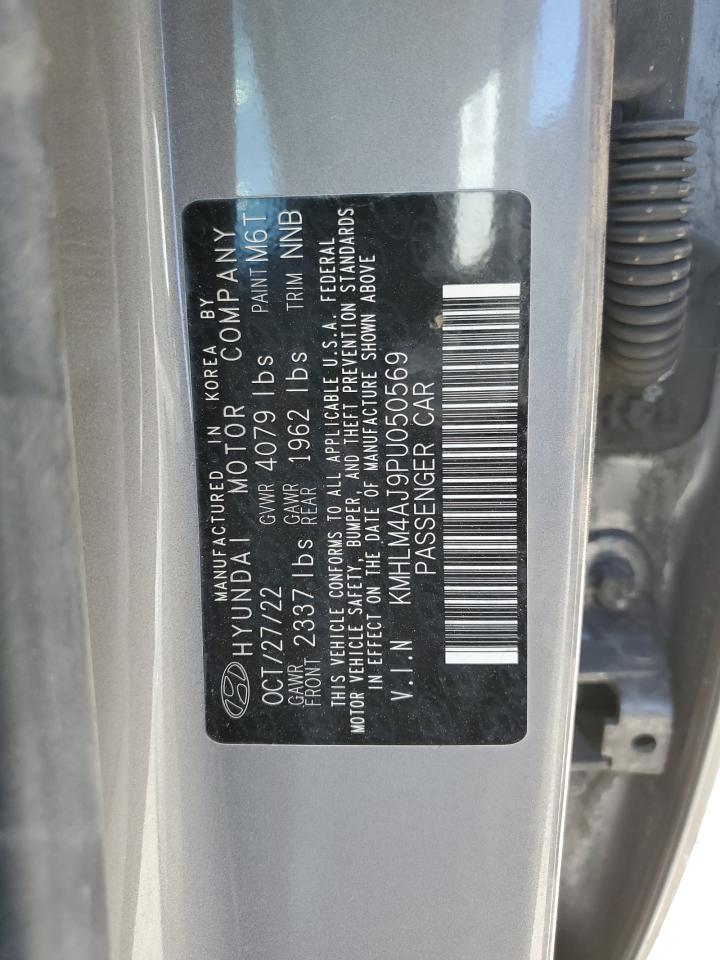 2023 HYUNDAI ELANTRA BLUE VIN:KMHLM4AJ9PU050569