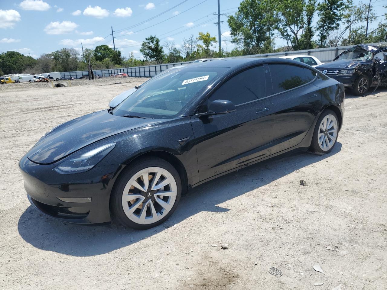 2022 TESLA MODEL 3  VIN:5YJ3E1EB4NF186004