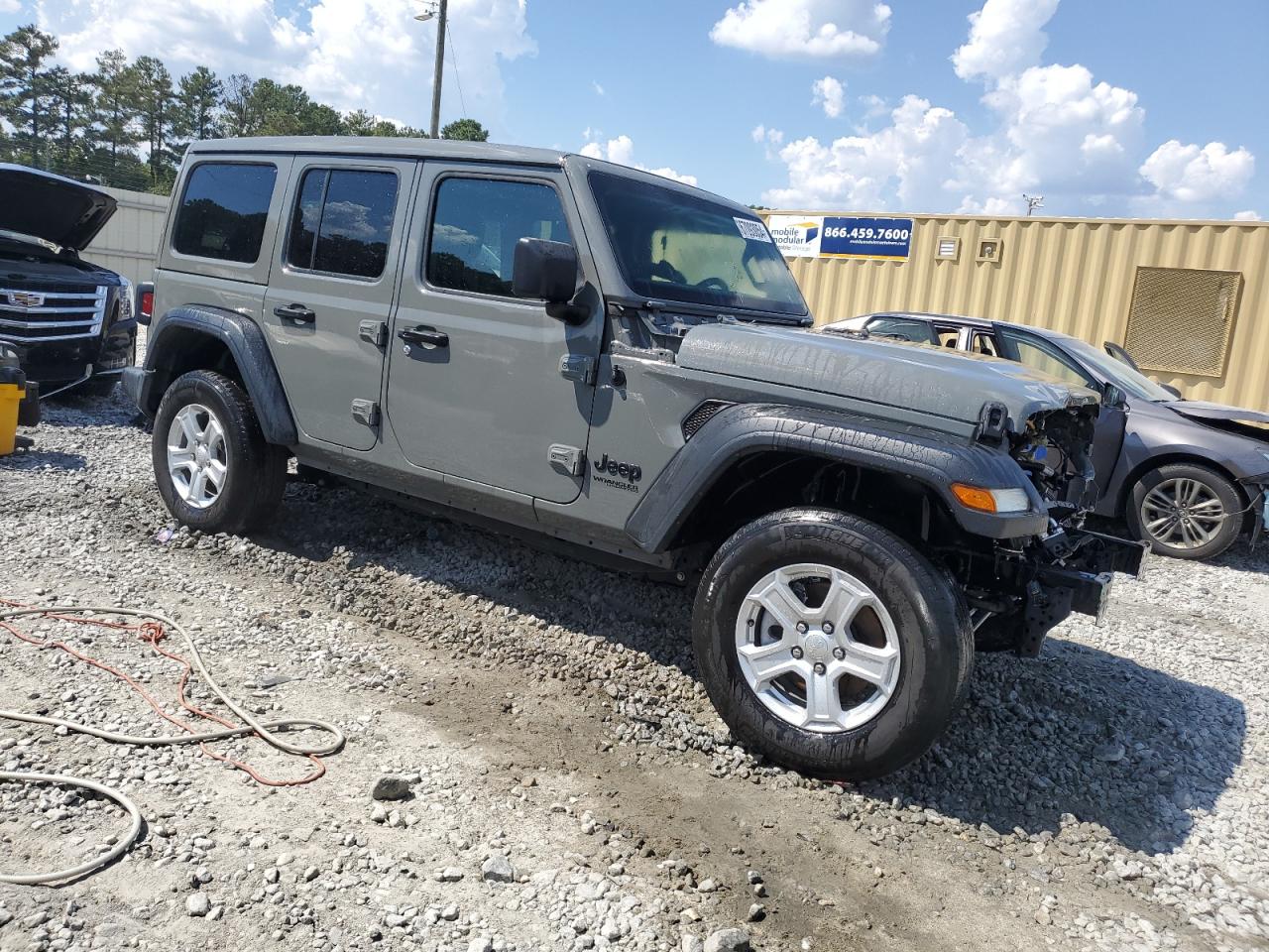 2022 JEEP WRANGLER UNLIMITED SPORT VIN:1C4HJXDGXNW196131