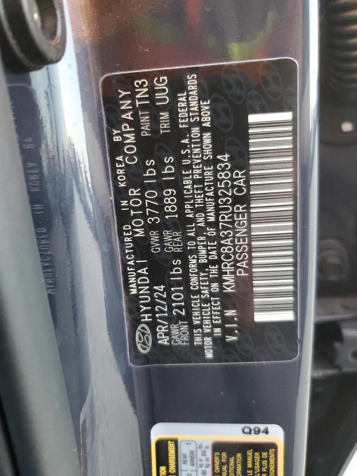 2024 HYUNDAI VENUE SEL VIN:KMHRC8A37RU325834