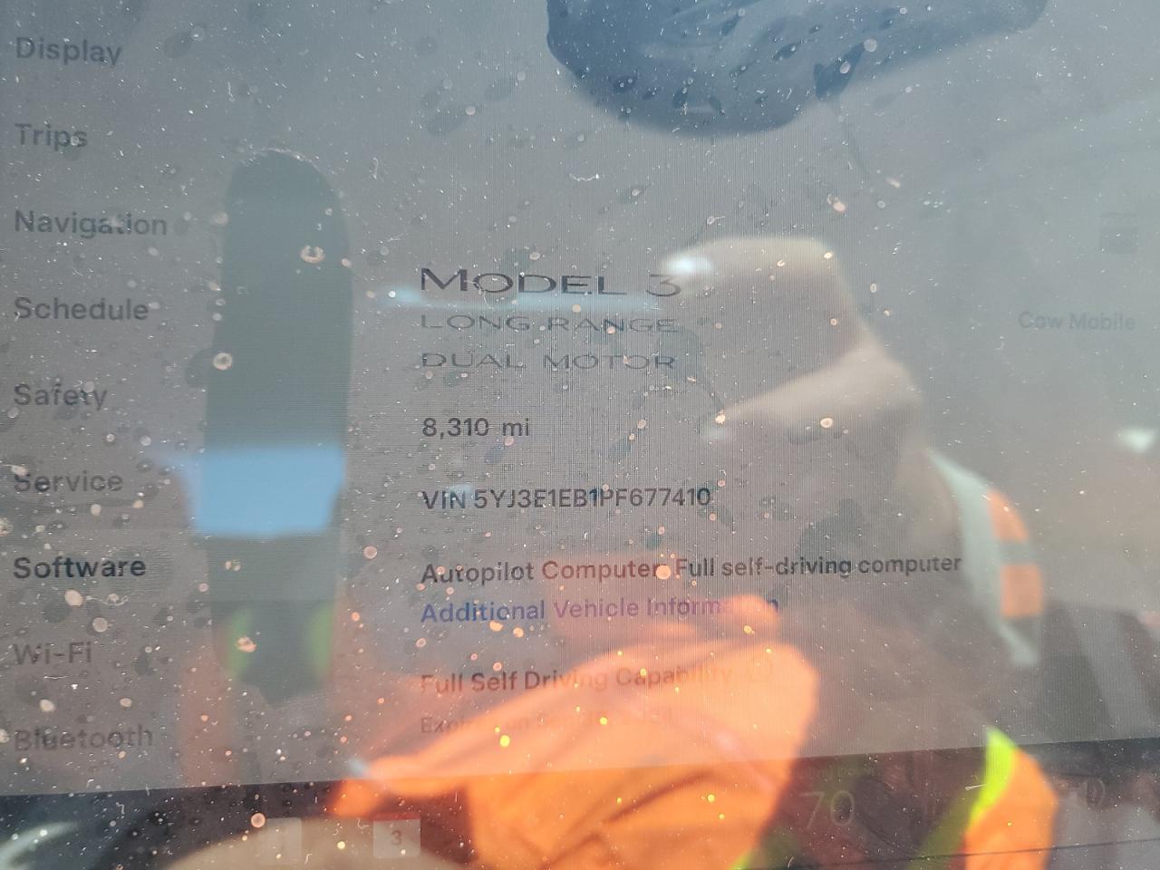 2023 TESLA MODEL 3  VIN:5YJ3E1EB1PF677410