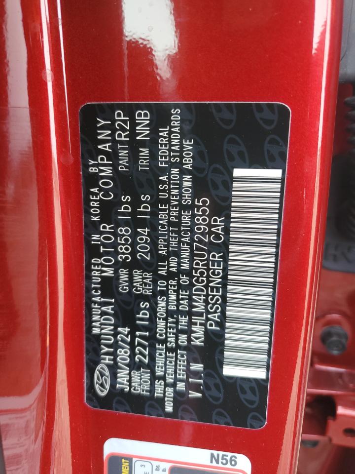 2024 HYUNDAI ELANTRA SEL VIN:KMHLM4DG5RU729855