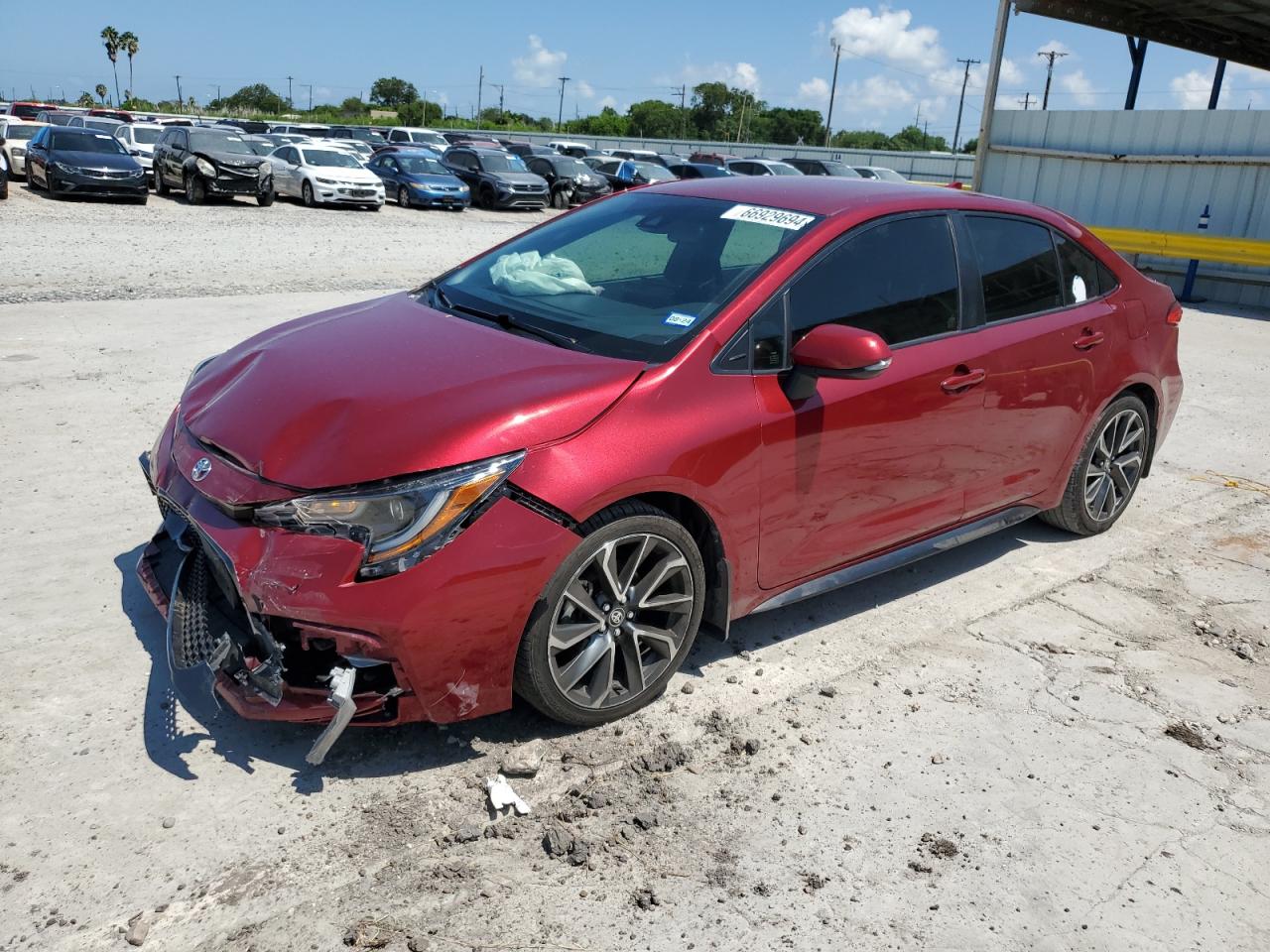 2022 TOYOTA COROLLA SE VIN:JTDS4MCE9NJ085076