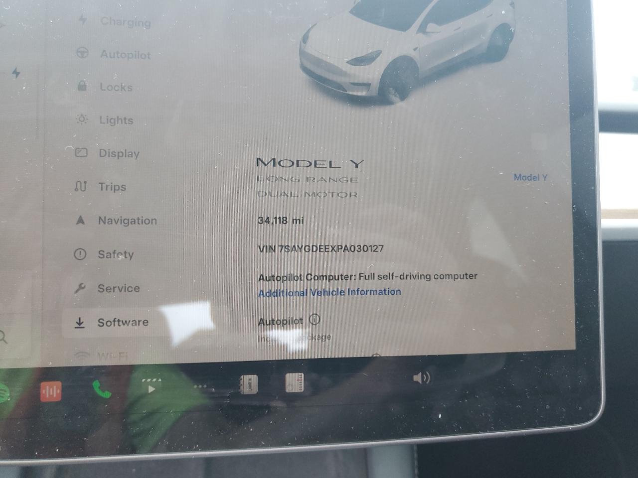 2023 TESLA MODEL Y  VIN:7SAYGDEEXPA030127