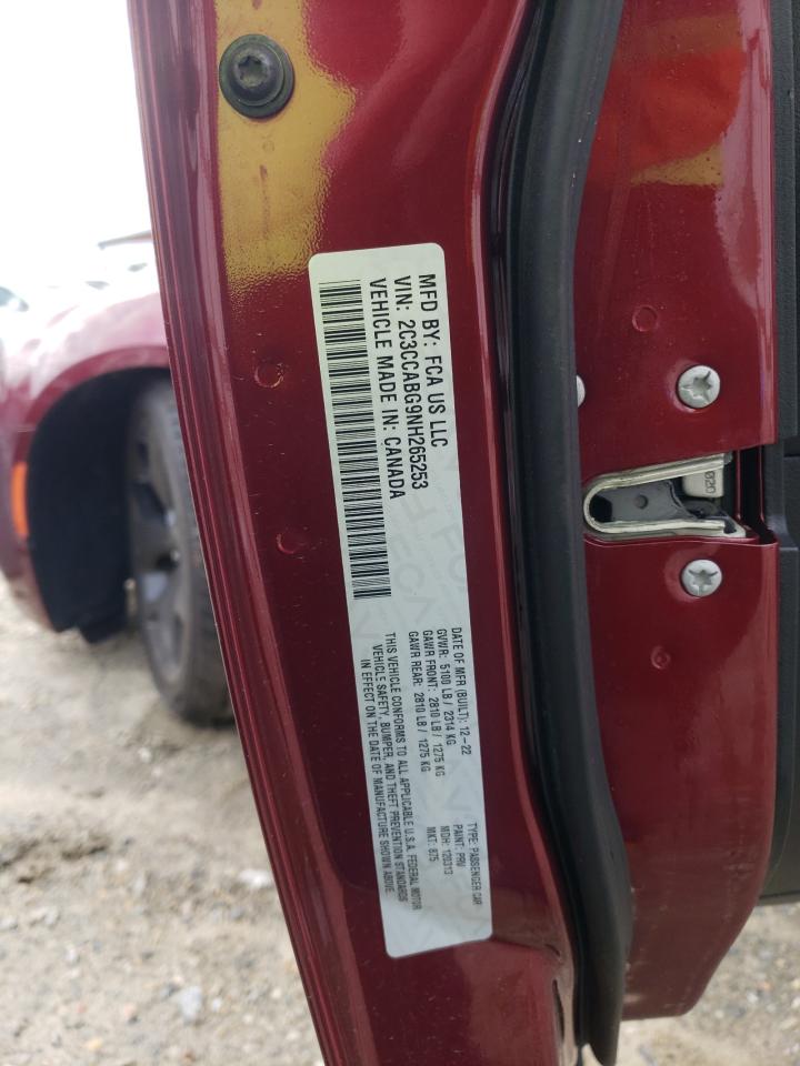 2022 CHRYSLER 300 S VIN:2C3CCABG9NH265253