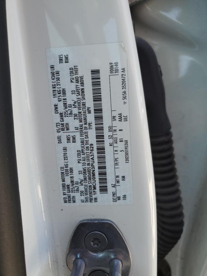 2023 FORD ESCAPE ST LINE VIN:1FMCU0MN3PUA37629
