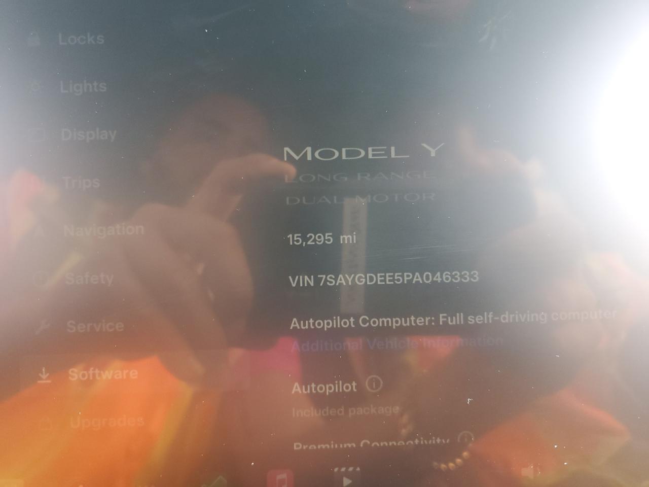 2023 TESLA MODEL Y VIN:7SAYGDEE5PA046333