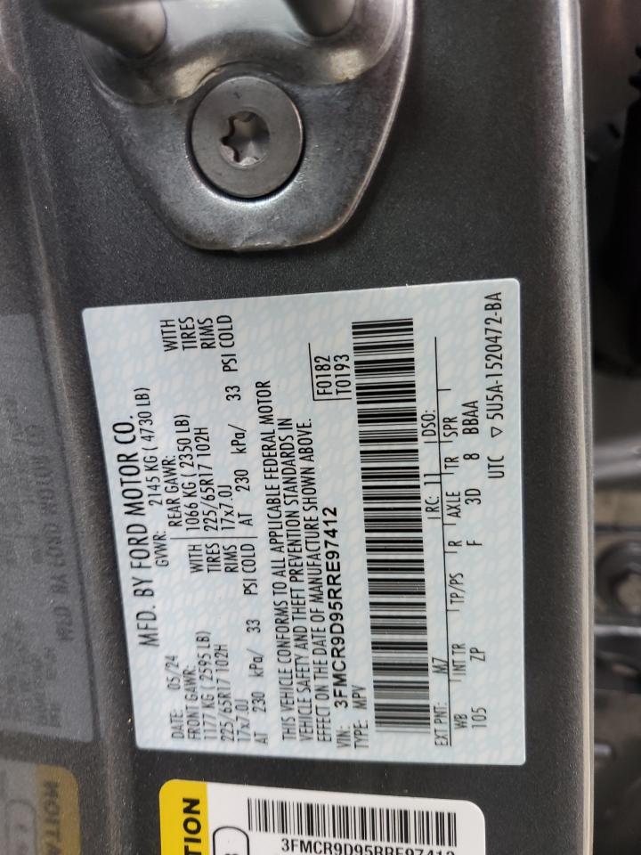 2024 FORD BRONCO SPORT BADLANDS VIN:3FMCR9D95RRE97412
