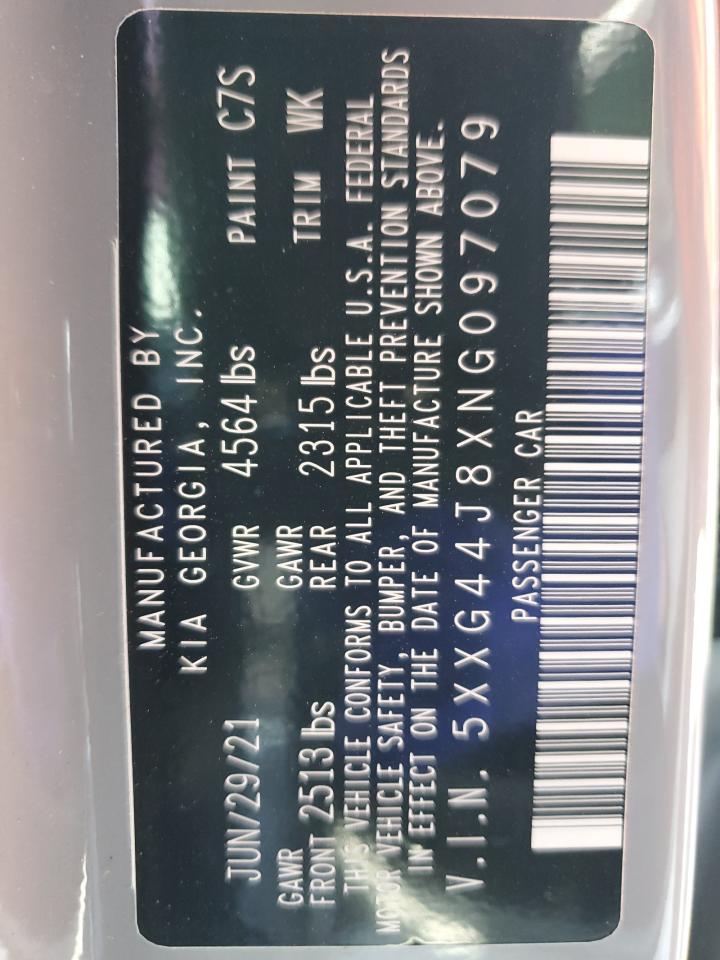 2022 KIA K5 GT VIN:5XXG44J8XNG097079