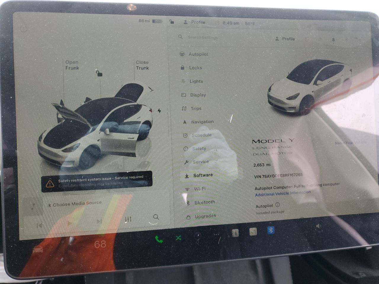 2024 TESLA MODEL Y  VIN:7SAYGDEE8RF167265