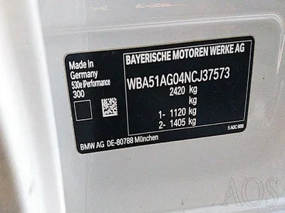 2022 BMW 530 WBA51AG04NCJ37573 VIN:WBA51AG04NCJ37573