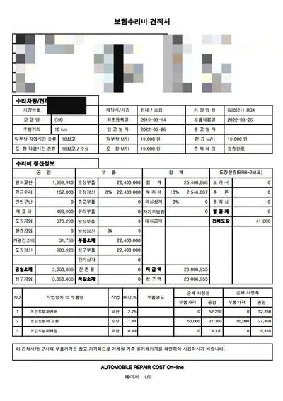 2019 Genesis G90 VIN: