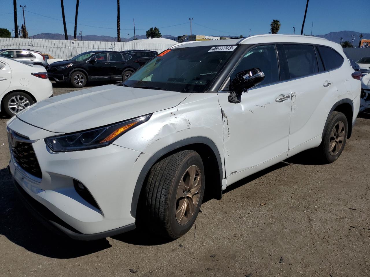 2022 TOYOTA HIGHLANDER HYBRID XLE VIN:5TDABRCH7NS542897