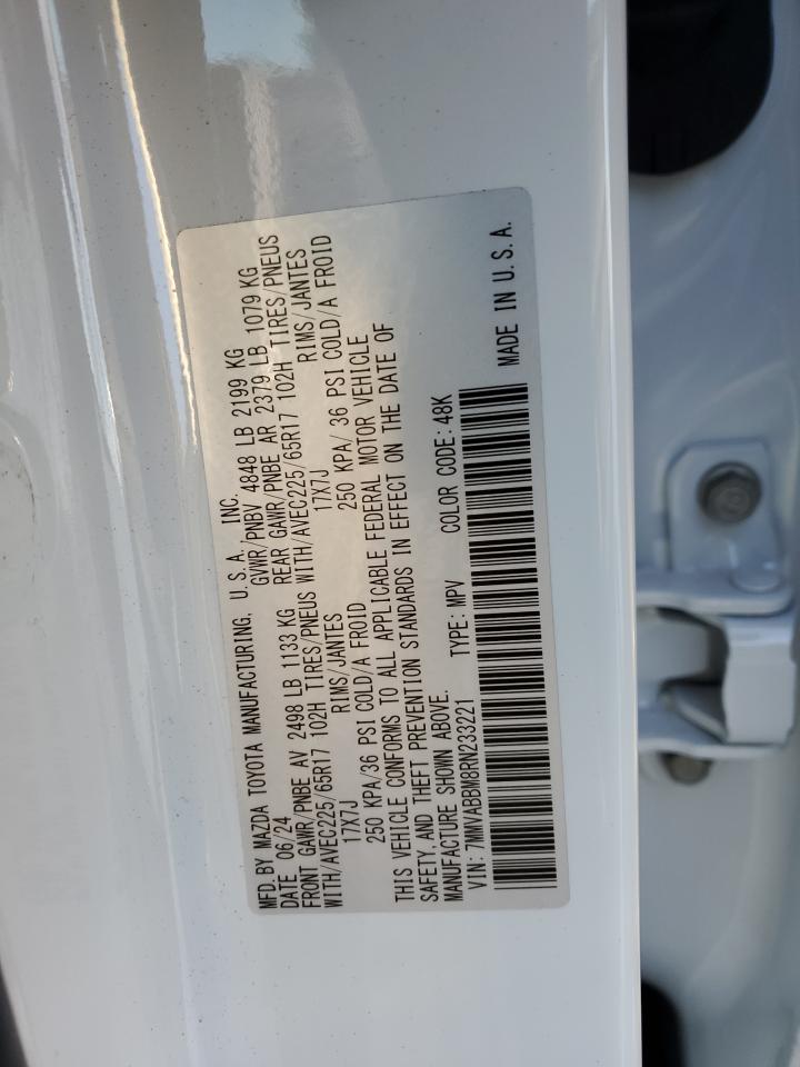 2024 MAZDA CX-50 PREFERRED VIN:7MMVABBM8RN233221