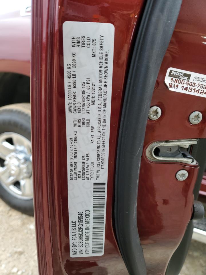 2024 RAM 2500 TRADESMAN VIN:3GCPCSE09BG339168