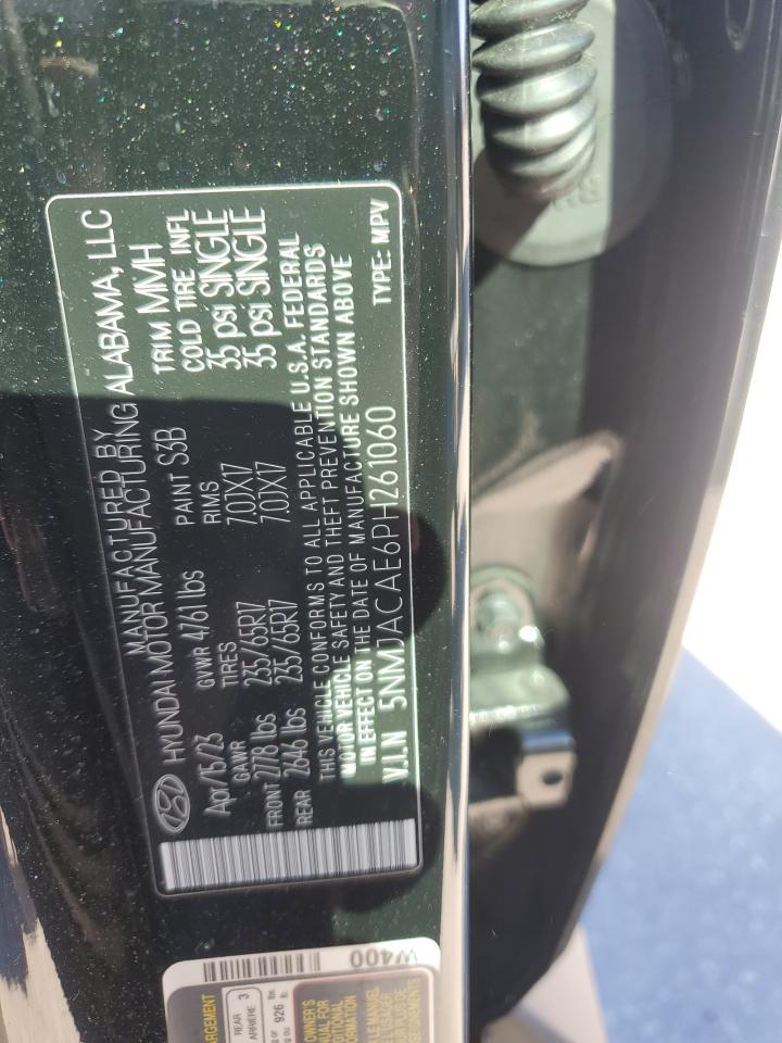 2023 HYUNDAI TUCSON SE VIN:5NMJACAE6PH261060