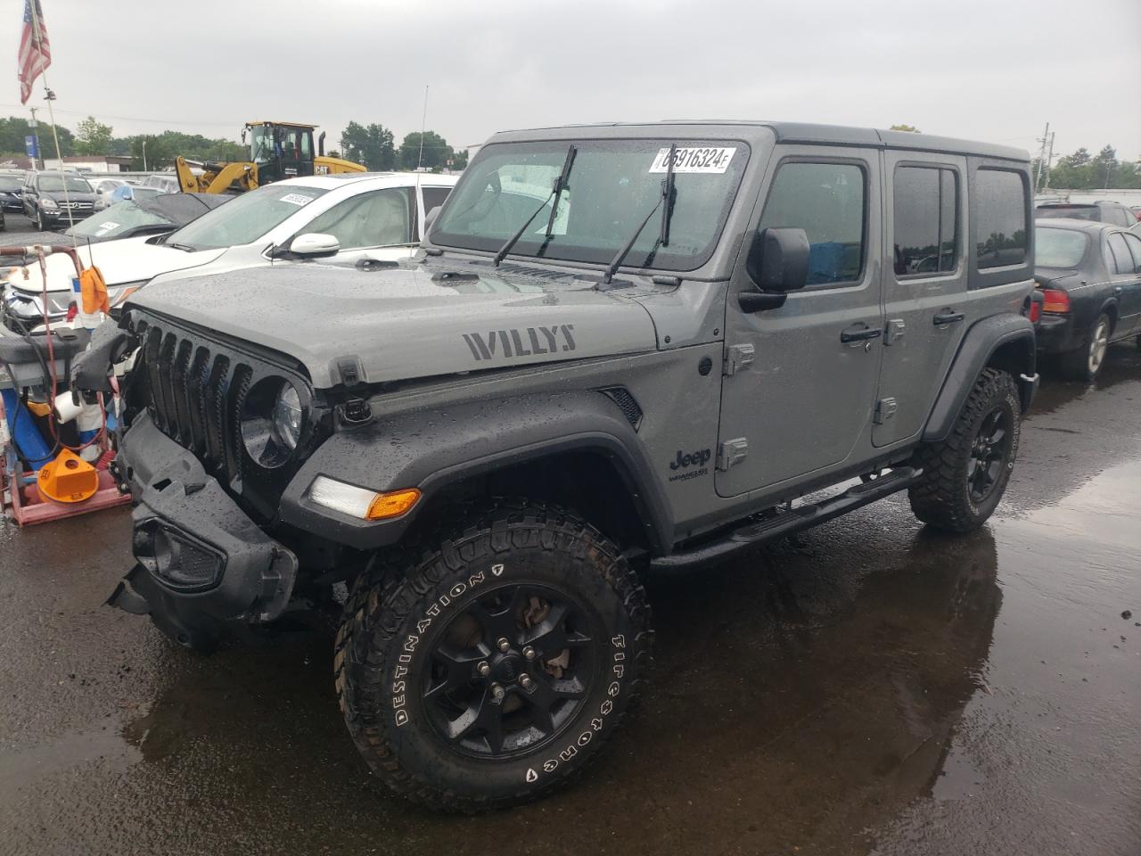 2022 JEEP WRANGLER UNLIMITED SPORT VIN:1C4HJXDG2NW129586