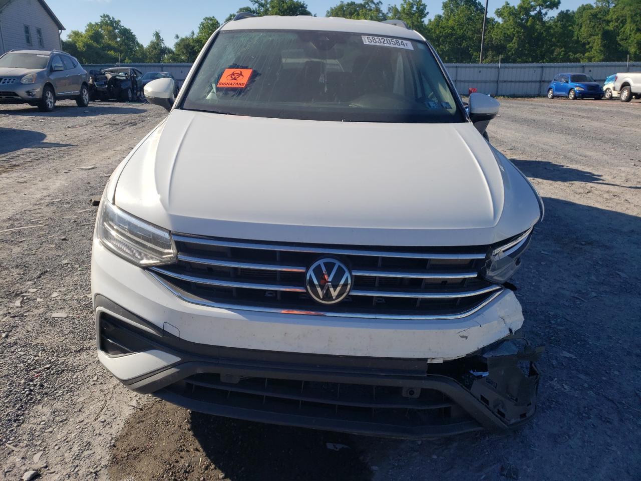 2022 VOLKSWAGEN TIGUAN S VIN:3VV0B7AX2NM011425