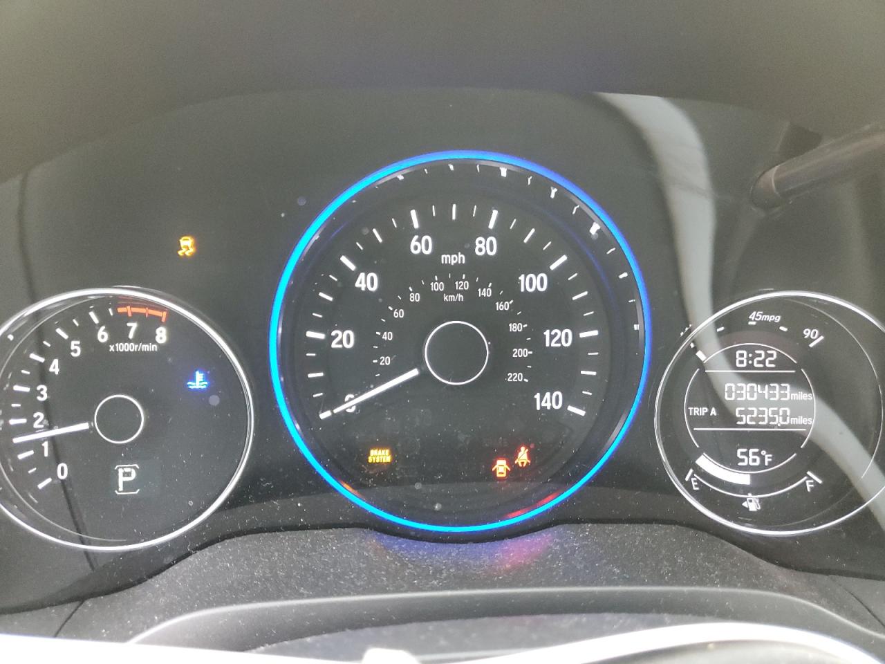 2022 HONDA HR-V SPORT VIN:3CZRU6H19NM753620