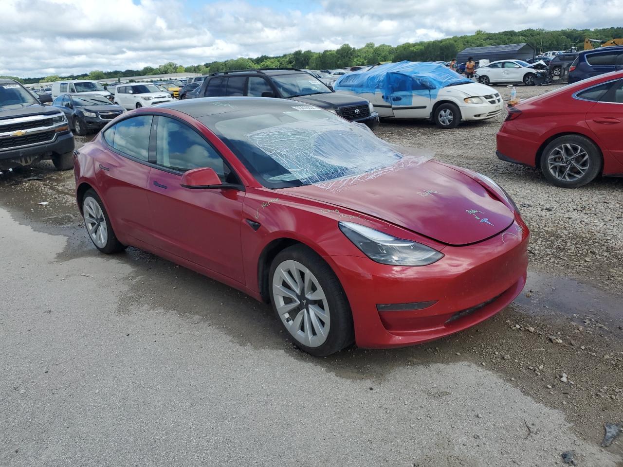 2022 TESLA MODEL 3  VIN:5YJ3E1EBXNF192339