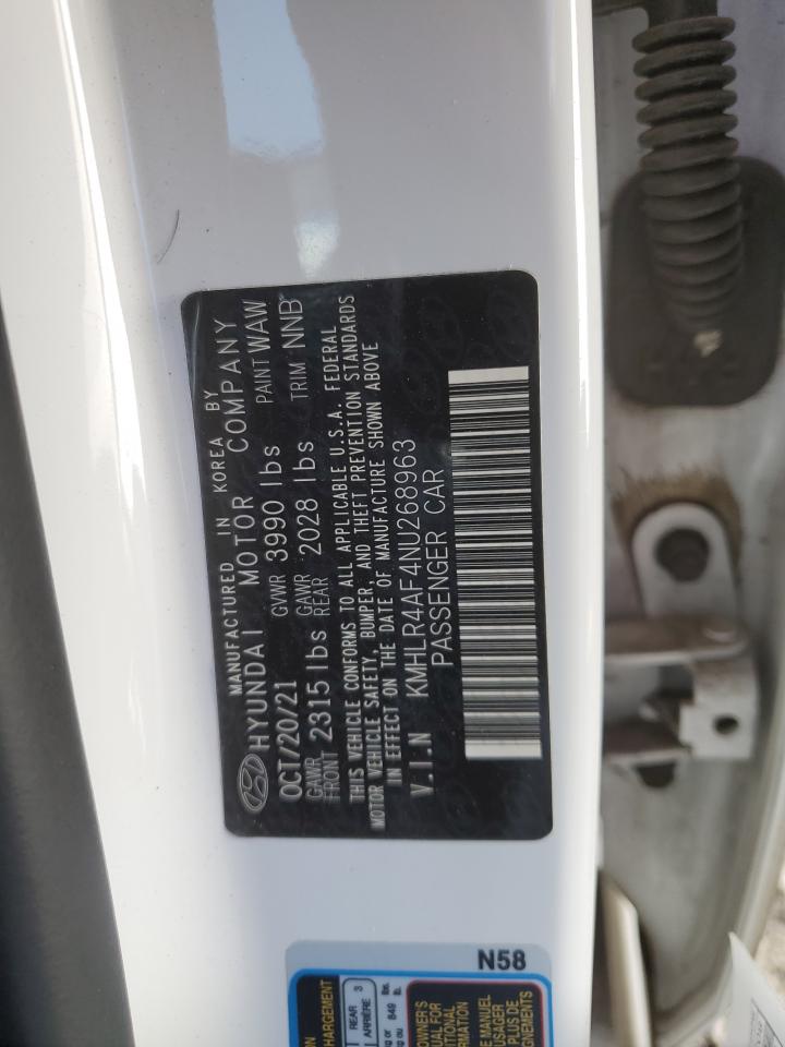 2022 HYUNDAI ELANTRA N LINE VIN:KMHLR4AF4NU268963
