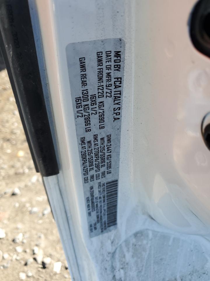 2022 RAM PROMASTER CITY TRADESMAN VIN:ZFBHRFAB4N6X86923
