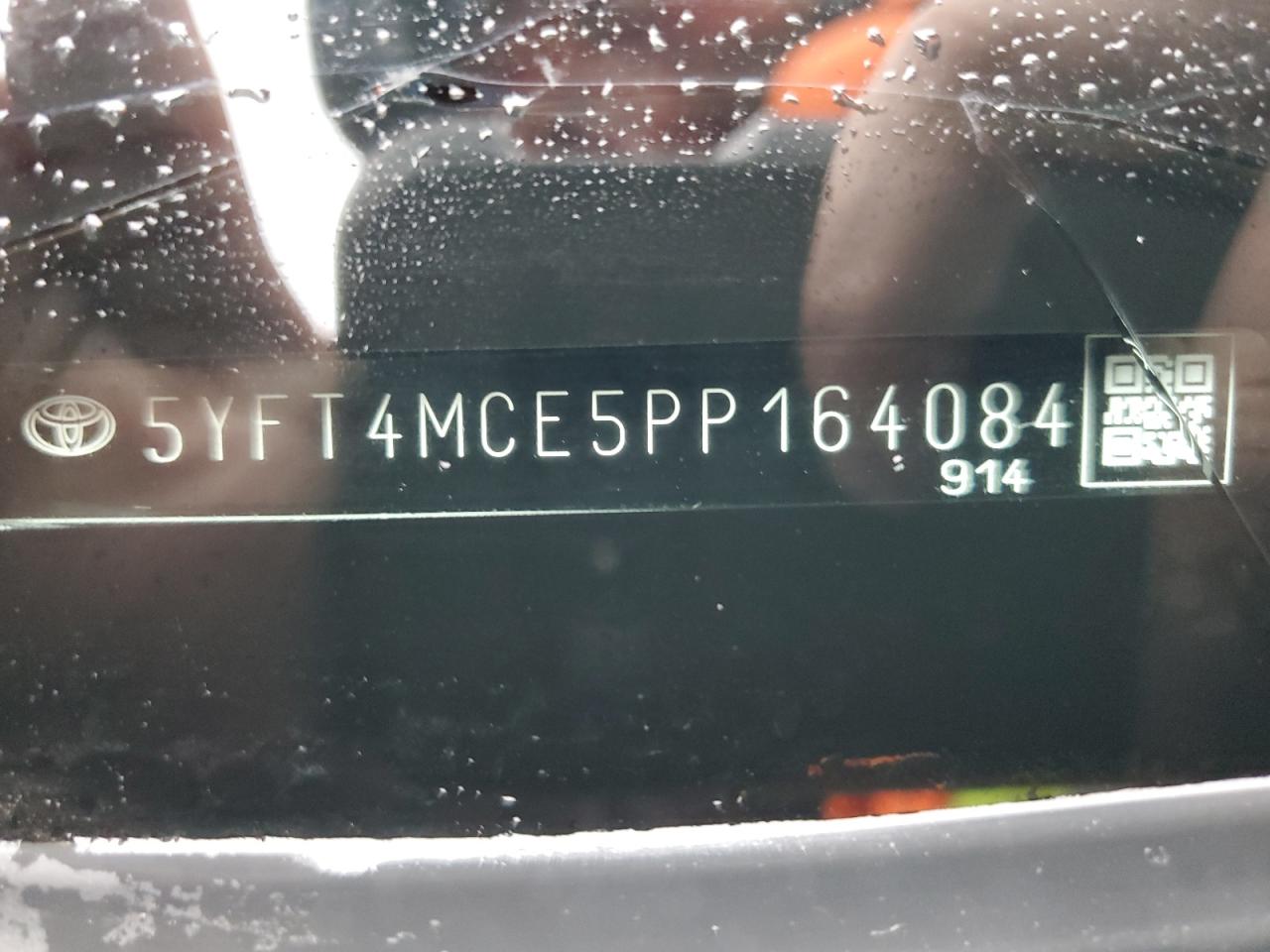 2023 TOYOTA COROLLA XSE VIN:5YFT4MCE5PP164084