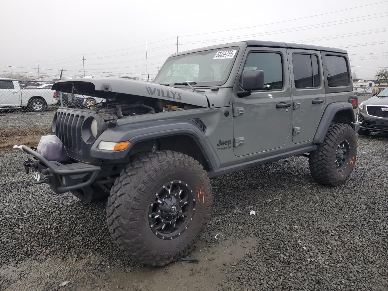 2022 JEEP WRANGLER UNLIMITED SPORT VIN:1C4HJXDM1NW241284