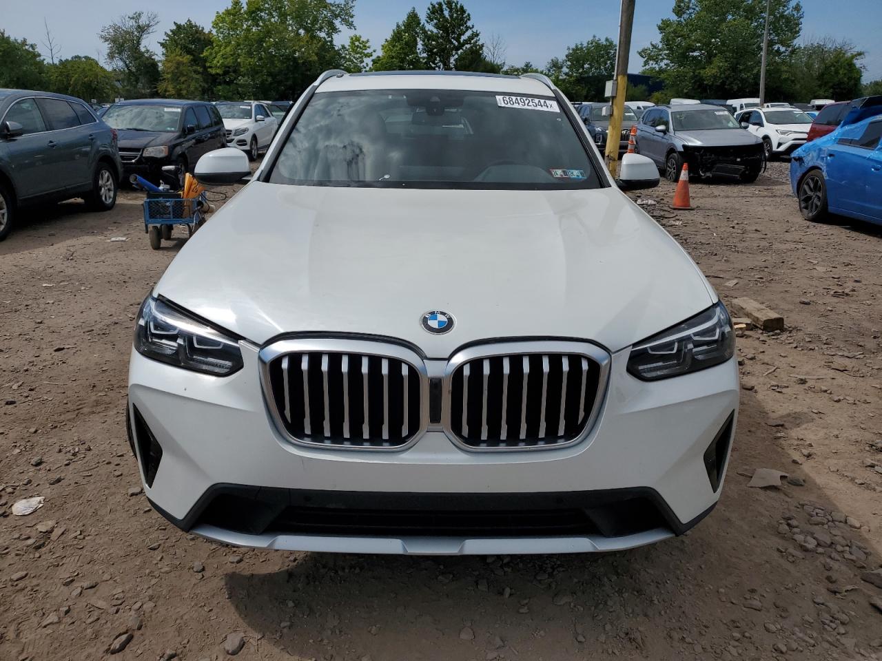 2022 BMW X3 XDRIVE30I VIN:5UX53DP04N9J46333