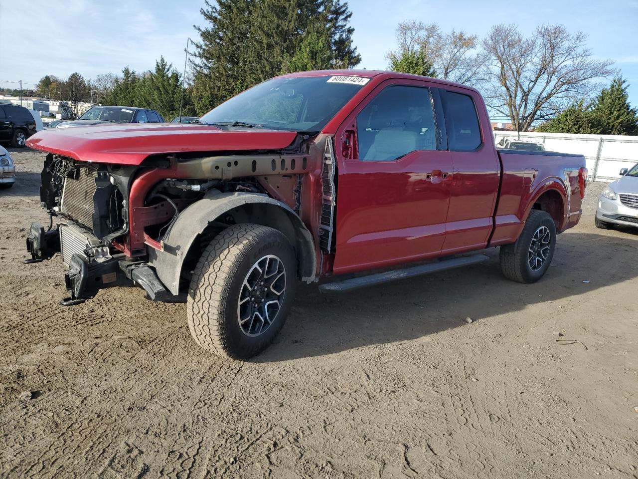 2022 FORD F150 SUPER CAB VIN:1FTFX1E83NKD47814