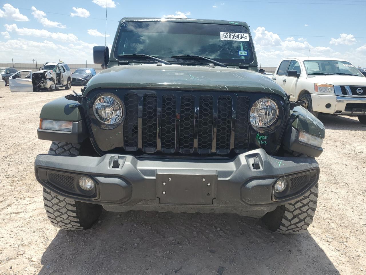 2022 JEEP GLADIATOR SPORT VIN:1C6HJTAG5NL139020