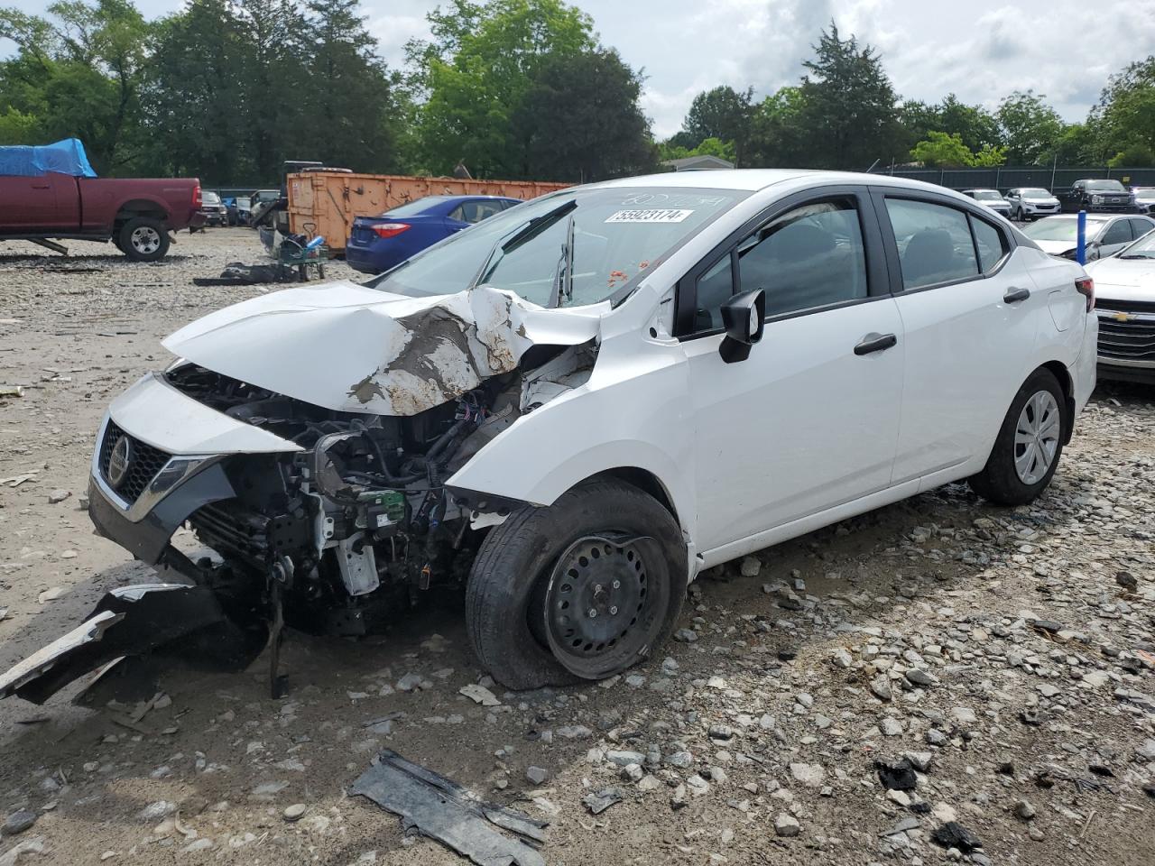 2022 NISSAN VERSA S VIN:3N1CN8DV4NL853999