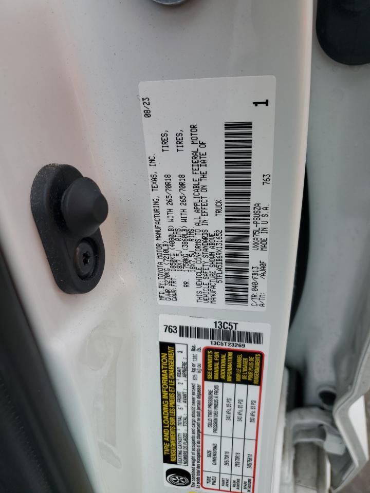 2024 TOYOTA TUNDRA CREWMAX SR VIN:5TFLA5DB6RX131652