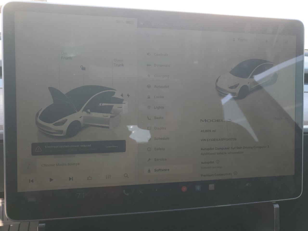 2023 TESLA MODEL 3  VIN:5YJ3E1EA5PF541739