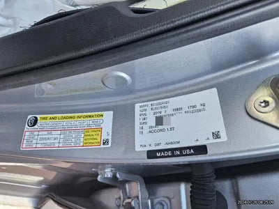 2019 Honda Accord VIN: