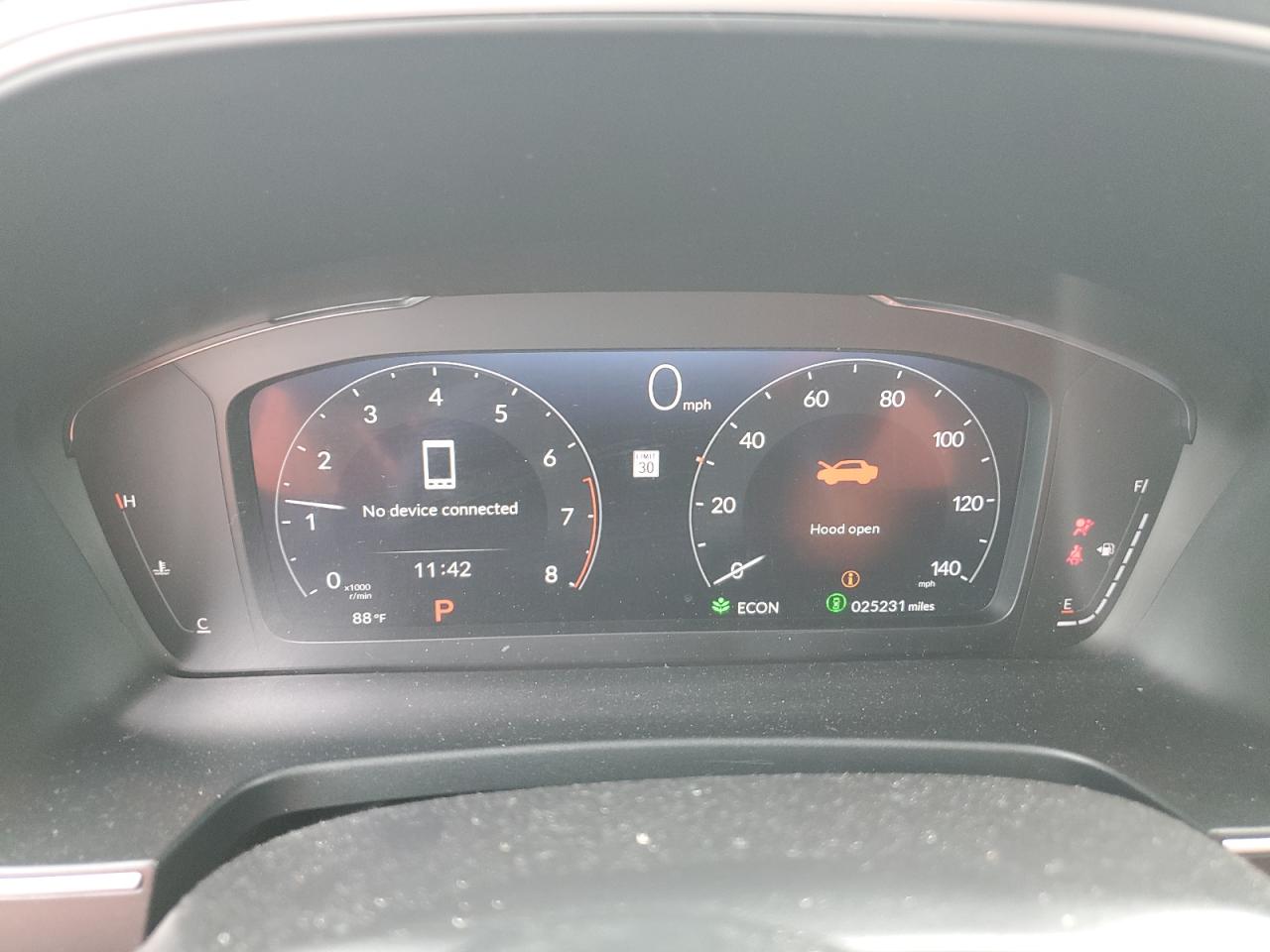 2024 HONDA PILOT ELITE VIN:5FNYG1H87RB005922