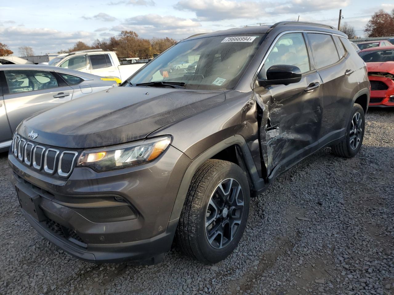 2022 JEEP COMPASS LATITUDE VIN:3C4NJDBB0NT120027
