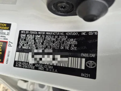 2016 Toyota Camry VIN: