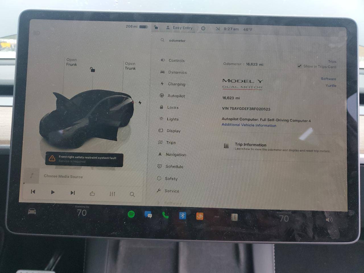 2024 TESLA MODEL Y  VIN:7SAYGDEF3RF020523