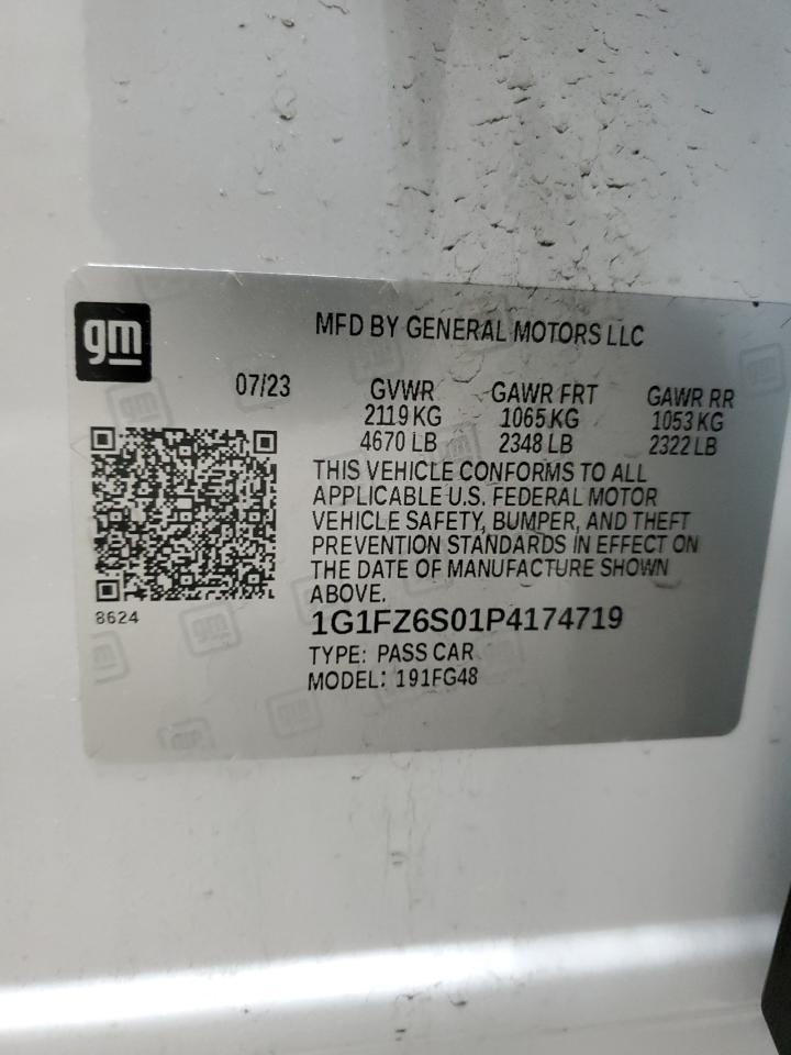 2023 CHEVROLET BOLT EUV PREMIER VIN:1G1FZ6S01P4174719