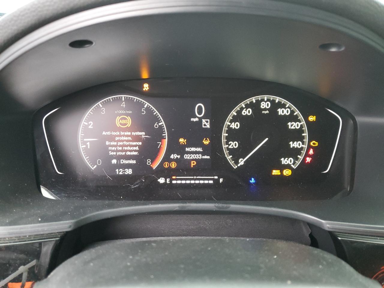 2022 HONDA CIVIC SPORT VIN:2HGFE2F57NH606930