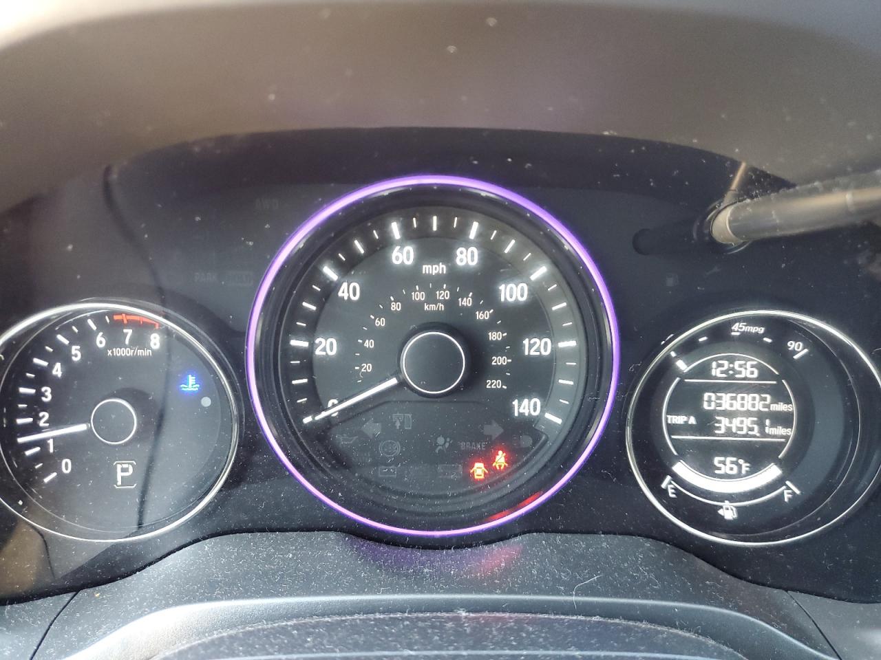 2022 HONDA HR-V SPORT VIN:3CZRU6H19NM734825