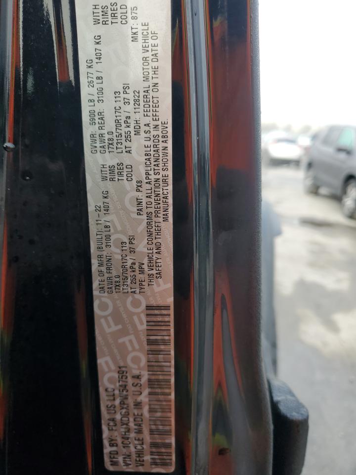 2023 JEEP WRANGLER SPORT VIN:1C4HJXDGXPW547591