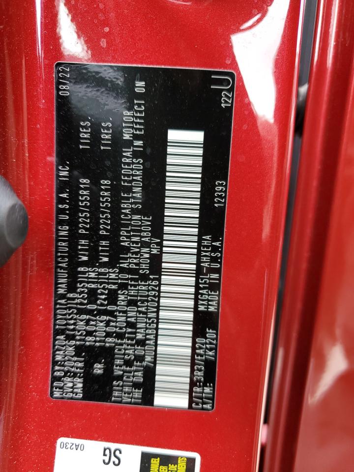 2022 TOYOTA COROLLA CROSS XLE VIN:7MUDAABG5NV029261